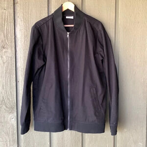 ASCOLOUR black bomber XL canvas varsity jacket